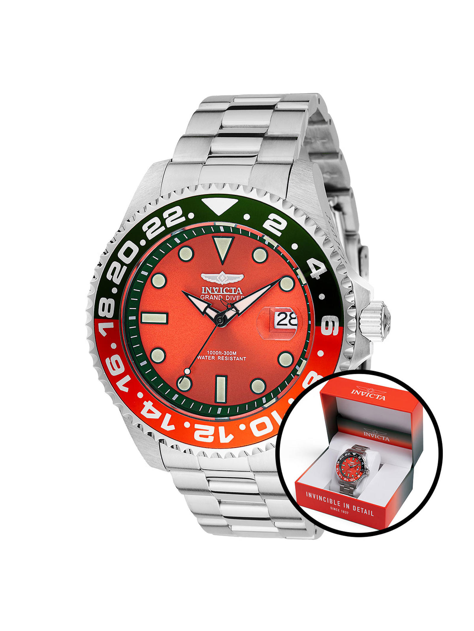 Invicta Grand Diver Miami Edition Automatic Men's Watch - 47mm. Steel (49118)